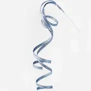 Glitter Tree Curl Light Blue 59cm