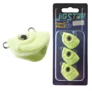 Jig Star Monster Swivel Jig Heads Lumo 56g Qty 3
