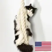 Cat Climbing Shelf Rope Tree Wall Mounted Scratching Interactive Play Toy Indoor