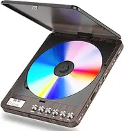 Portable CD Player with Built-in Speakers, Rechargeable CD Player with Double Headphone Jack, Anti-Skip CD Player Personal Compact CD Player for Car & Home & Travel