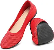 [HEAWISH] Comfortable Round Toe Flats Shoes Women, Slip On Ballet Flats for Women, Casual Women's Flats for Walking