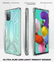 For Samsung Galaxy A51 4G Phone Case Hybrid Protective Clear Bumper Cover Clear