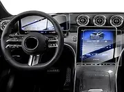 Karltys 2 Pack Tempered Glass Screen Protector for 2023 2024 Mercedes Benz GLC 300/22-24 W206 C300 Accessories, 11.9 Inch Touch Screen & 12.3 Inch Instrument Cluster Screen Cover, Anti Fingerprint
