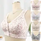 Ladies Front Fastening Bra Cotton Lycra Non Wired Paded Comfort Stretch Soft T ц