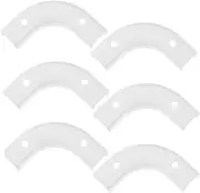 Angoily Tube Clamp Mounting Bracket Pcs Elbow Conduit Bend Clips in Tubing Pe Degree Support Clamp Pom Plastic
