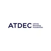 Atdec AWMS-3-TH467 Triple Monitor "Stack" Desk Mount and Heavy-Duty F Clamp Desk Fixing, Black