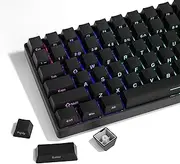 SDYZ PBT Keycaps - Side Print Keycap Set, Double Shot Shine Through Custom Keycaps, Black Keycaps OEM Profile 136 Keys, Minimalist Style Phantom Keyboard Keycap for Mechanical Keyboards