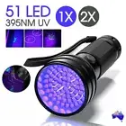 UV Flashlight 51 LED Torch Light Lamp Ultraviolet Blacklight Aluminum 395 nM AKC