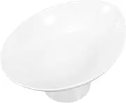 BEBEMOKO Footed Fruit Bowl Ceramic Serving Platter Modern Fruit Plate Cake Display Tray Dessert Holder Bowl