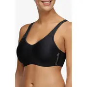 Chantelle Lingerie Everyday High Support Underwire Sports Bra in Black/Grey-11 at Nordstrom, Size 34H