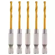 MILWAUKEE 3MM RED HELIX TITANIUM DRILL BIT - SHOCKWAVE - 5 PIECE 48894905