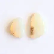 Pipe opal 8.19ct set of 2 Australian natural solid loose stone Winton parcel