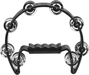 JOINPAYA Boys and Girls Adults Musical Instrument Plastic Hand Tambourine Double Row Bells Large Hand Bell for Parties Ktv Concerts