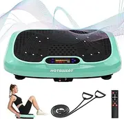 HOTSWEAT Lightweight Vibration Plate Exercise Machine, Full Body Power Plate Vibration Platform Machine for Lymphatic Drainage, Waver Vibration Board Shaking for Weight Loss & Shaping