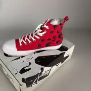 MCQ by Alexander McQueen Swallow Swarm Vulcanized Hi Top Sneaker Shoes 10 RARE