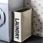 Waterproof Rolling Laundry Hamper Collapsible Foldable Laundry Basket Home