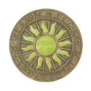 Bursting Sun Glowing Stepping Stone Garden Yard Outdoor Wall Plaque Lawn Decor