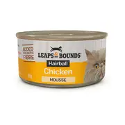Leaps & Bounds Chicken Mousse Hairball Cat Can 85gx12