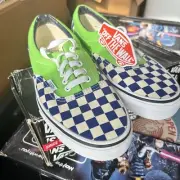 Vans ERA BMX Blue Check / Green Flash Men's Size 7.5 Skate Shoes NEW IN BOX