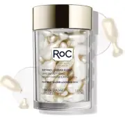 Roc Renitol Correxion Anti Aging Wrinkle Night Serum For Men And Women 30 Capsul