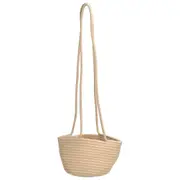 Hanging Flower Basket Woven Basket Suspended Flowerpot Plant Storage Containers for Plants Vegetables Fruits Cosmetics Toy