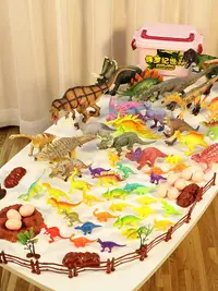 在飛比找樂天市場購物網優惠-恐龍玩具 恐龍玩具男孩仿真動物套裝大號霸王龍軟膠模型兒童禮物