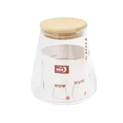 Airtight Bamboo Lid Glas Condiment Seasoning Jar 750 ml