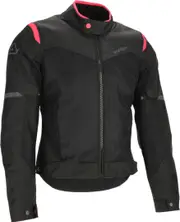 Acerbis Ramsey Vent 2.0 Mesh Ladies Motorcycle Textile Jacket, black-pink, Size XS for Women Black Pink