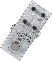 TEMPNAP Electric Guitar Effects Pedal Classic Flanger Metal Guitar Effector for Enhanced Sound Expression Portable Design for Musicians True Bypass Premium Tone Quality