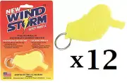 WINDSTORM Safety Whistle YELLOW loudest - pack of 12