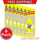 6 x Little Trees Air Freshener Vanillaroma Freshens Car Truck Taxi Home Office