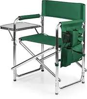 Picnic Time ONIVA - a Brand - Sports Chair with Side Table, Beach Chair, Camp Chair for Adults, (Hunter Green)