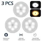 3x Motion Sensor Motion Indoor Home Night Light Wall light 6LED Lights Insid●.