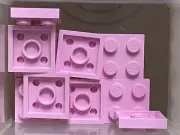 LEGO Parts - Bright Pink Plate 2 x 2 - No 3022 - QTY 10