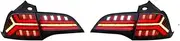 Car Taillamp Fishbone Brake Reverse Tail Lamp Dynamic Turn Signal Light Tail Lamp Assembly，Compatible For Tesla Model 3 Model Y 19-22