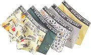 [Blueleyu] Boys/Toddler Boys Boxer Briefs Underwear 5 of Pack Cotton Briefs Set for Little and Big Boys