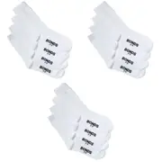 12 Pairs Bonds School Crew Oxford Kids Boys Girls Cotton White Socks R640OO Bulk