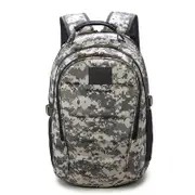 45L Bags Tactical Backpacks Rucksacks Chargeable USB Hunting Headset Dual Interface ACU COLOR