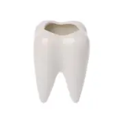 Tooth Shape Ceramic Flower Pot Green Planter Cactus Container Decor