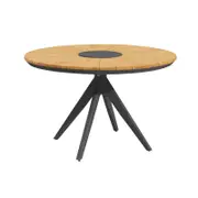 SIMPO Atlanta Outdoor Dining Table (120cm Round) - Grey