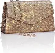 GEGELE Women's Sparkly Evening Bags Glitter Rhinestone Clutch Purse for Party Prom Wedding