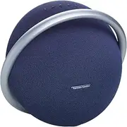 Harman Kardon Onyx Studio 8, Superior Sound Performance, Elegant Design, Self-Tuning, Bluetooth Streaming for up to 8 Hours, Eco-Friendly Materials, Blue