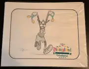2024 Run Disney Disneyland Half Marathon Weekend Goofy Run Non-Framed Art Sketch