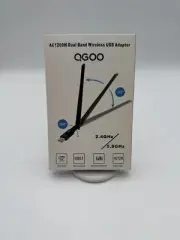 NEW! QGOO AC1200M Wireless Dual-Band USB Adapter - Black
