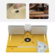 Router Table Insert Plate Aluminum Alloy Wood Milling Flip Board Trimming Tools
