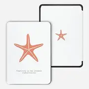 WunM Studio Kindle 6" 2022 e-Reader Case, Case for All-New Kindle Paperwhite e-Readers 6"(11th Gen, 2022 Release),Ultra Lightweight Slim Protective Cover with Auto Wake/Sleep,a Starfish