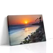 Ventura California Sunset Artful Seascape Decoration, Calming Coastal Wall Art