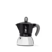 - Moka Induction, Moka Pot, Suitable for all Types of Hobs 4 Cups Black