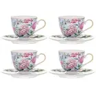 Ashdene Romantic Garden - Cup & Saucer Set of 4