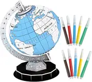 UPKOCH 1 set DIY Globe Puzzle for Educational to Enhance Hand Eye Coordination Portable Earth Model for Learning and present